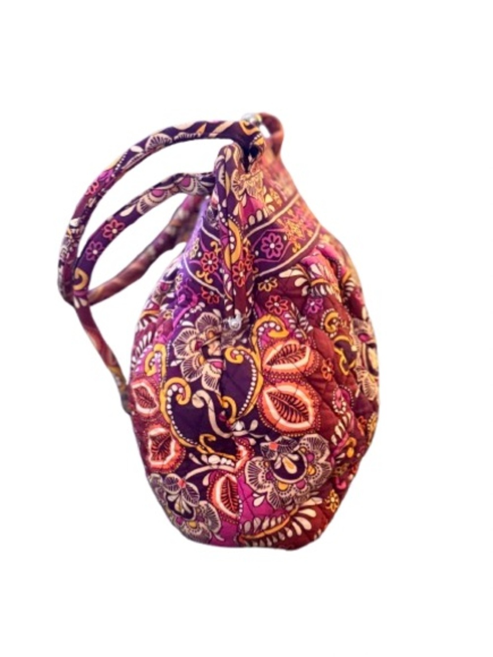 Vera Bradley Safari Sunset Kisslock Frame Bag Floral Quilted Purse - Picture 2 of 7